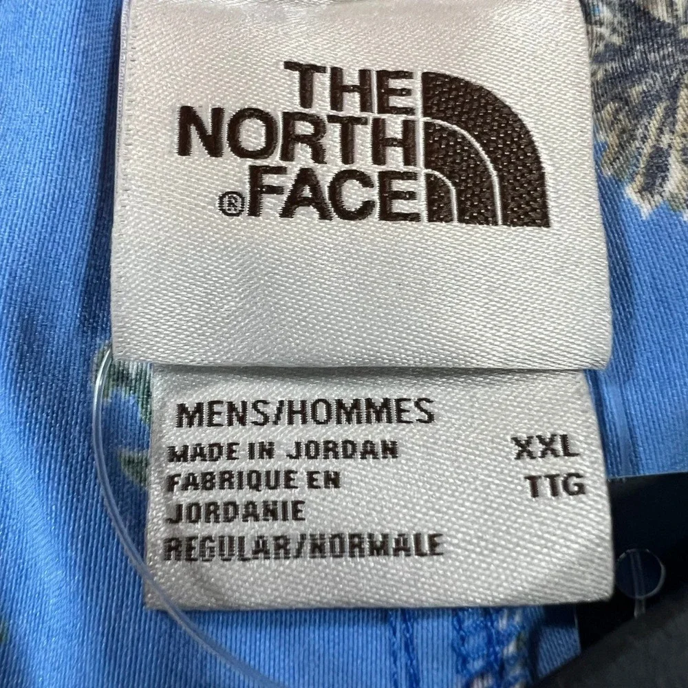The North Face Mens XXL Blue Cactus Desert Print Class V Belted Cargo Shorts NWT
